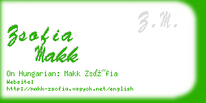 zsofia makk business card